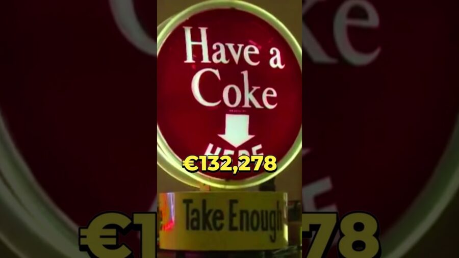 Most Expensive Coca-Cola Collectible Memorabilia cost $140,000 #shorts