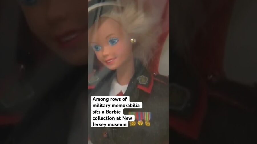Among rows of military memorabilia sits a Barbie collection at New Jersey museum #shorts