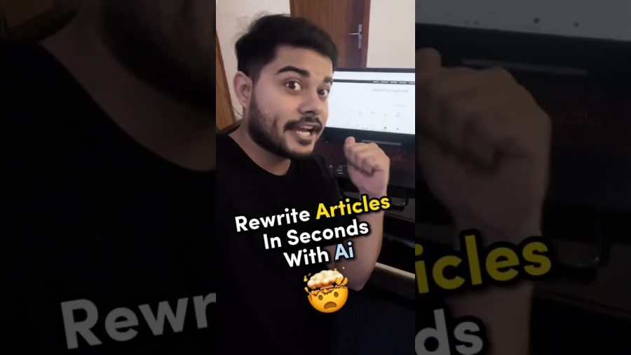 Rewrite Articles In Seconds With AI #shorts #tips #tricks