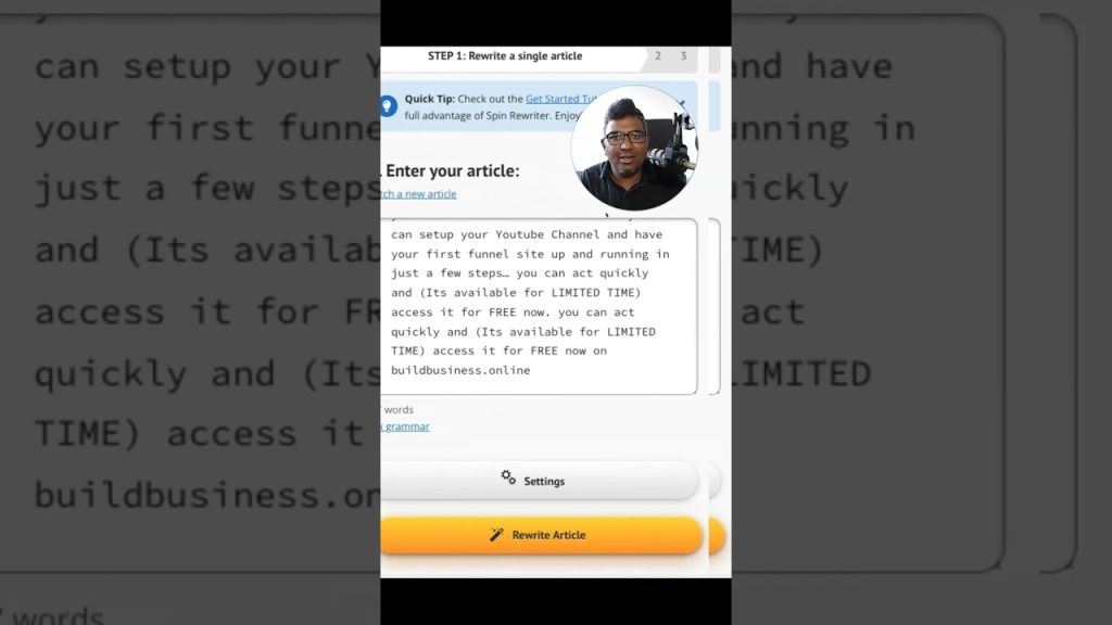 I tried SpinRewriter - Article Rewriting Tool