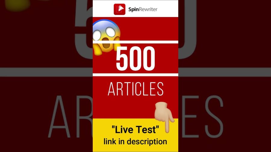 🚀 Spin Rewriter 13 - LIVE TEST 🤩 Free Access and Bonuses!  #spinrewriter #demo #review #shorts