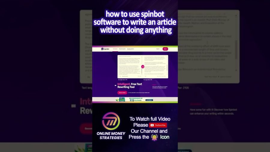How to Use Spinbot Software to Write an Article | 2022.