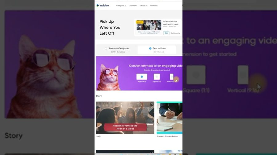 Convert Articles Into Video | Ai Text To Video Converter invideo.io #shorts #makemoneyonline
