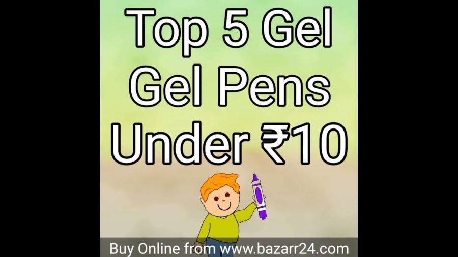 Top 5 Gel Pens Under ₹10 • Online Stationery Store • Bazarr24. com• No 4 is 90's kids best pen