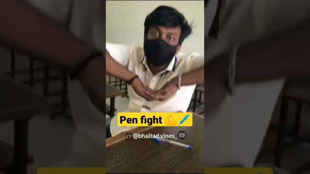 School Memories ✨ (pen fight) | bhaitadvines #bhaitadvines #penfight #memes #comedy #shorts #reels