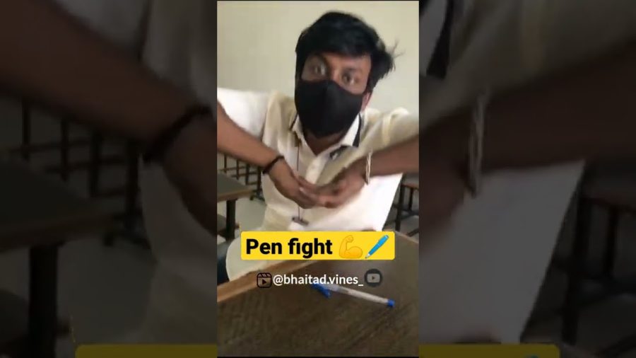 School Memories ✨ (pen fight) | bhaitadvines #bhaitadvines #penfight #memes #comedy #shorts #reels