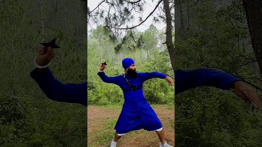 Ninja star challenge | Shuriken | challenge |Gatka #gatka  #youtubeshort #shorts