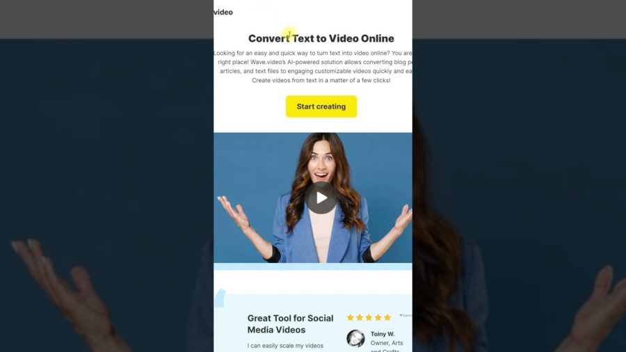 Convert Articles Into Video | Ai Text To Video Converter Wave.video #shorts #makemoneyonline