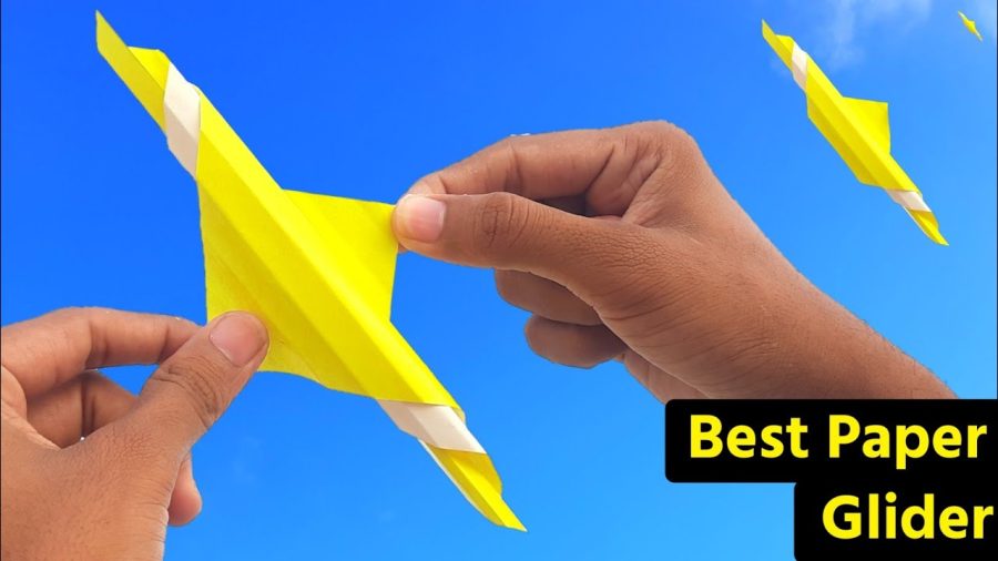 best and easy paper spinning toy , paper flying plane , new paper plane