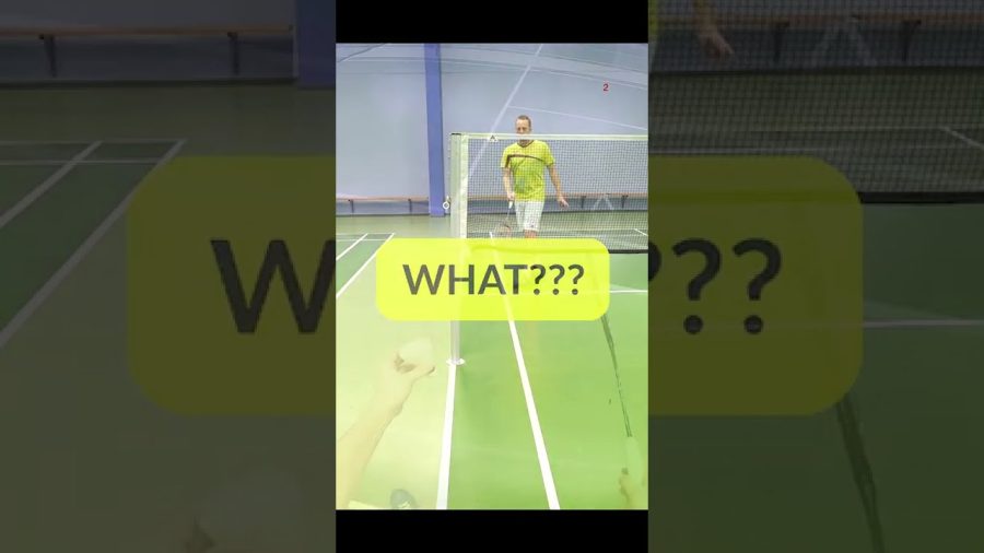 "Impossible" spin serve around the post #shorts
