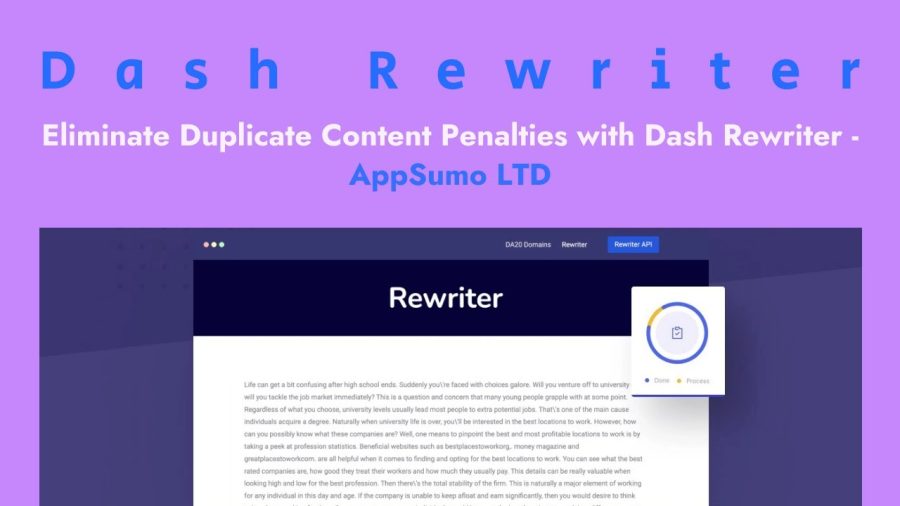 Say Goodbye to Duplicate Content Penalties - Introducing Dash Rewriter Plugin 🌮 AppSumo LTD #shorts