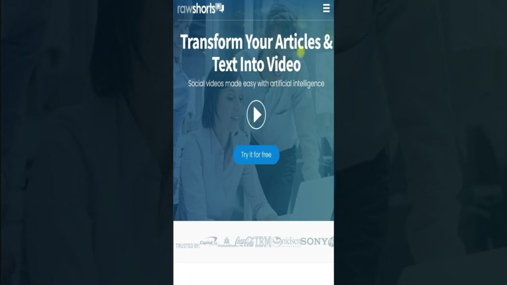 Convert Articles Into Video | Ai Text To Video Converter rawshort.com #shorts #makemoneyonline