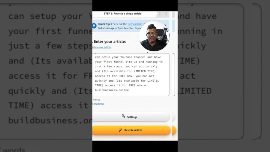 I tried SpinRewriter - Article Rewriting Tool