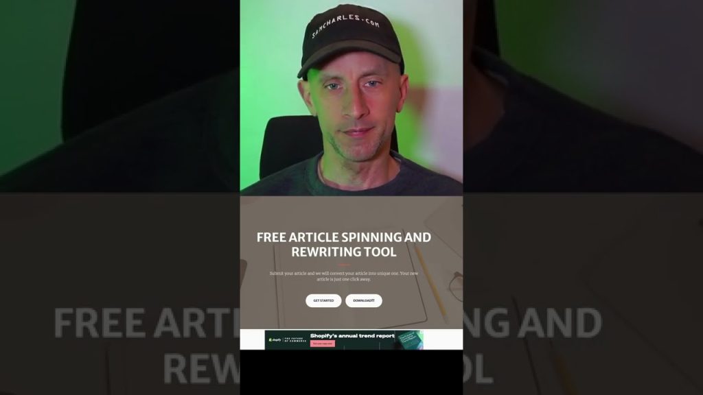 FREE ARTICLE SPINNING AND REWRITING TOOL (Yes FREE)