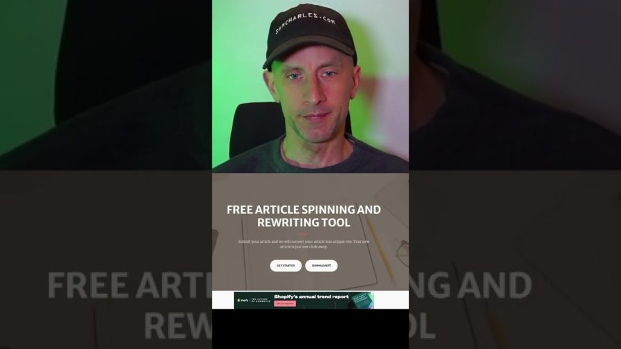 FREE ARTICLE SPINNING AND REWRITING TOOL (Yes FREE)