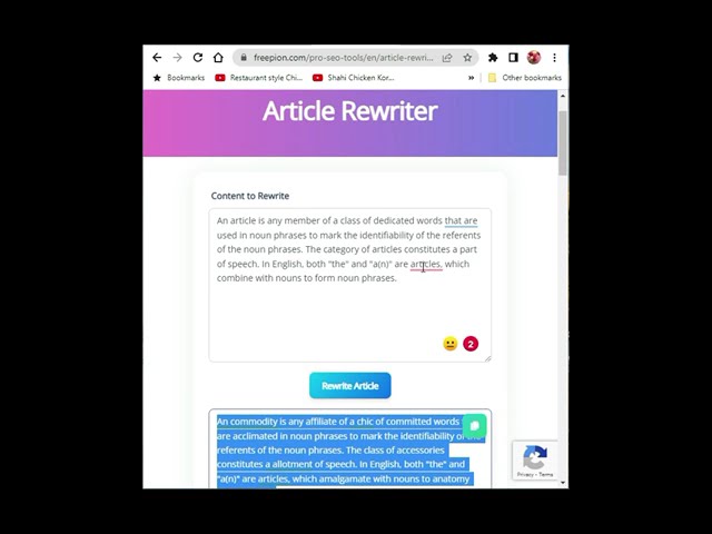 Best Article Rewriter tools | FreePion.com